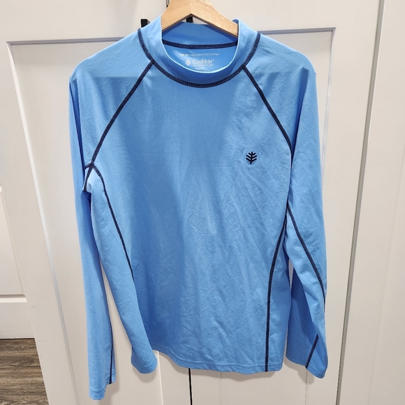 Coolibar Tulum Long Sleeve Surf Rash Guard UPF 50+ Size Medium - Picture 2 of 9